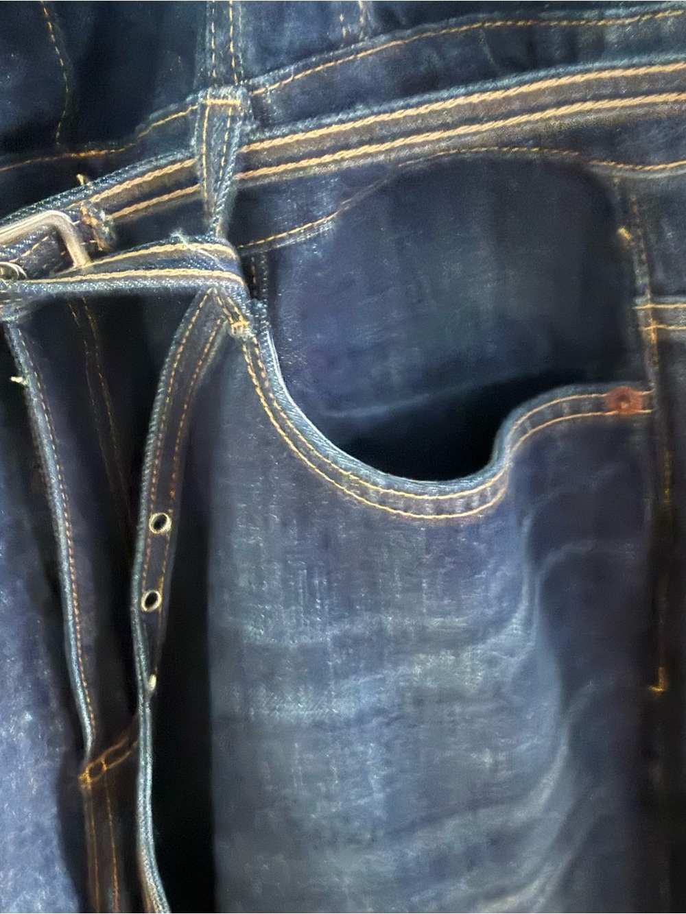 Zara Dark Blue Denim Jumpsuit - Picture 7 of 15